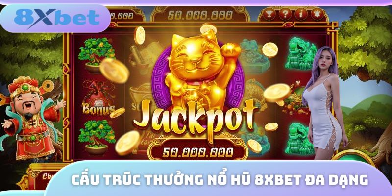 Cấu trúc thưởng nổ hũ 8XBET đa dạng